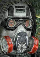 Duty Gas mask from Shadow of Chernobyl, with clear lenses.