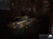 Close-up on the tank