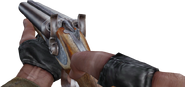 The Sawn-off dbl-barrel in first person view