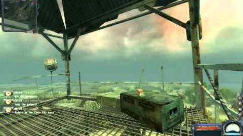 A short, scripted emission starting up in S.T.A.L.K.E.R. Clear Sky.