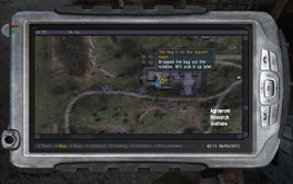 The-bag-is-on-the-support-beam-pda