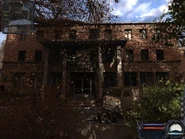 Watch for snipers in the windows and a squad coming out of the basement on the south side