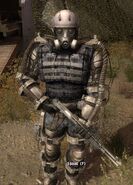 A Mercenary Exoskeleton, worn by Skull, a former Duty member