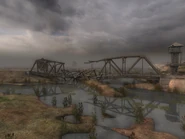 The collapsed bridge