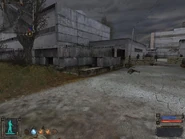 Next to the check point.