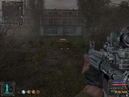 North of the Mobile science lab.