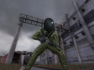 Écologiste avec un SGI-5k dans les Territoires sauvages