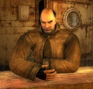 Owl by his desk in Skadovsk in Zaton