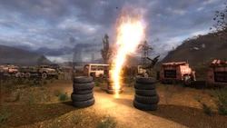 Ejemplo del poder de la anomalía "Quemador".