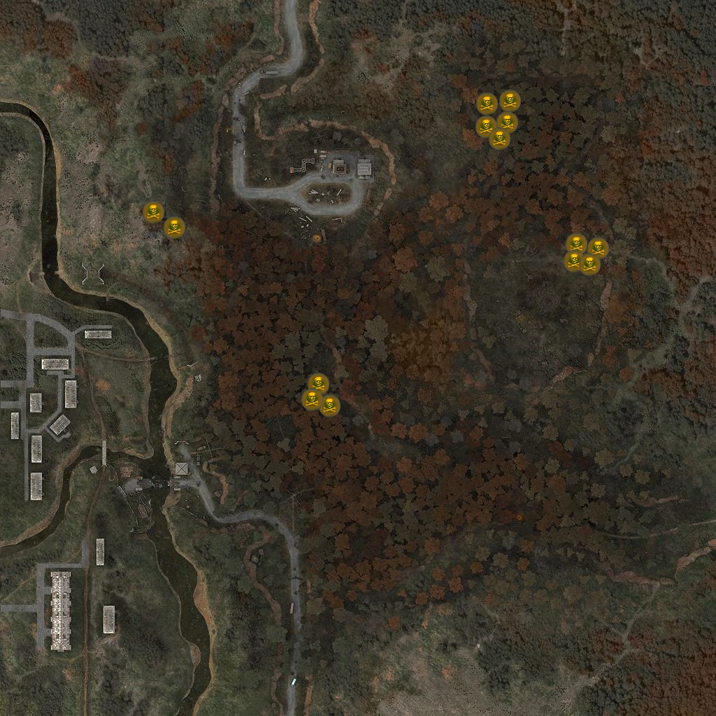Карта рыжего леса Dead Air