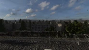 Pripyat from the rooftop of the Yubileiny Service Center