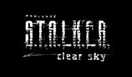 Официальный логотип Чистого Неба. Примечательно, что положение надписи «clear sky» и шрифт (Graffiti) выполнены также, как и на логотипе S.T.A.L.K.E.R.: Oblivion Lost.