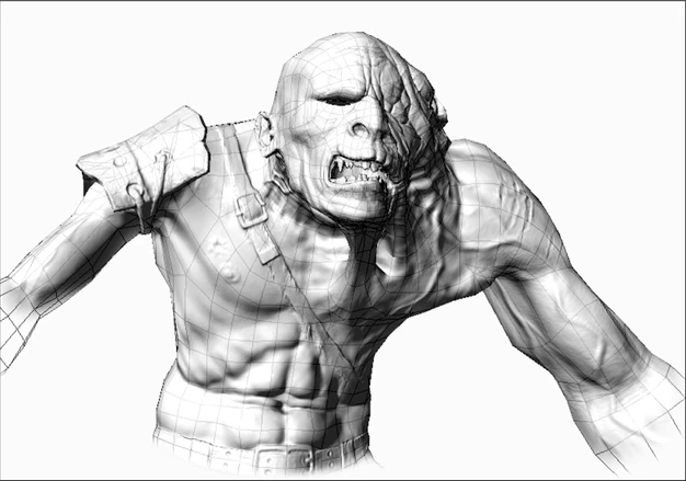 Рис. 22. Модель «Морлока» с картой нормалей.