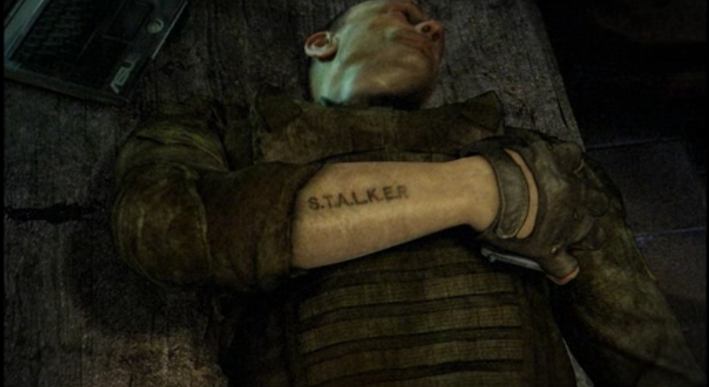 что такое о создание в сталкере. Stalker tattoo. что такое о создание в сталкере фото. что такое о создание в сталкере-Stalker tattoo. картинка что такое о создание в сталкере. картинка Stalker tattoo. Проект «S.T.A.L.K.E.R.» — проект по визуальному зомбированию (т. н. «промывке мозгов») отдельных сталкеров и превращению их в агентов О-Сознания.
