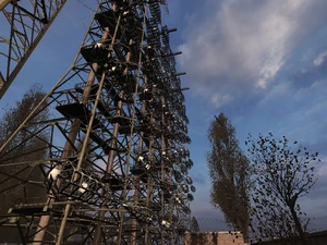 Вид на РЛС из дворика