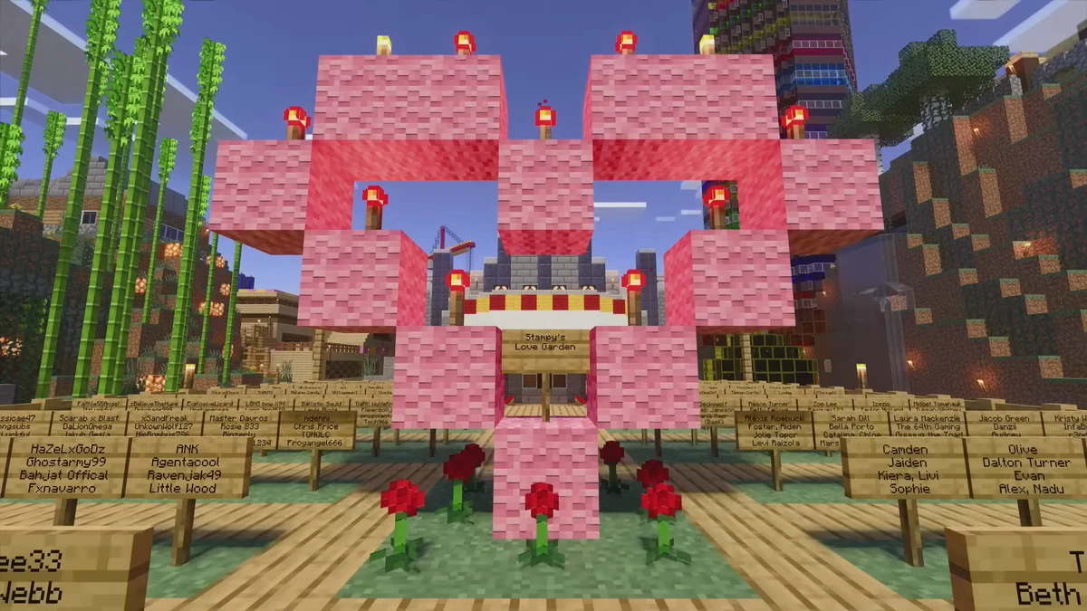 Minecraft Stampy Cat Love Garden Fasci Garden