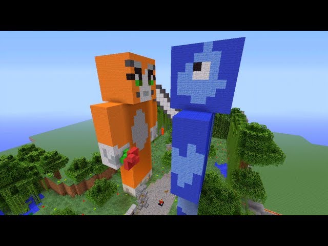 minecraft iballisticsquid statue