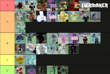 Stand Upright Character Tier List