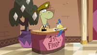 S2E25 Glossaryck confronts Sean at first floor desk