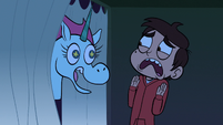 Pony Head leaves the booth