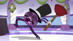 S3E26 Spider With a Top Hat running with a plunger