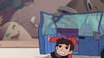 S2E24 Marco Diaz climbs out of the crashed car