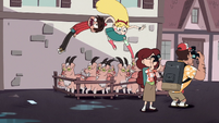 S1E9 Star drags Marco into a pig-goat pen