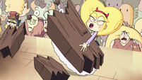 S4E24 Star Butterfly knocked back by debris