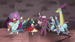 S4E24 Guards dance around Eclipsa and Globgor