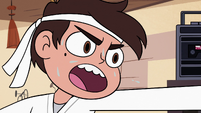 S2E37 Marco Diaz sweating as he performs