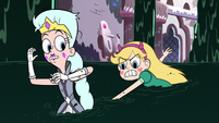 S3E5 Star Butterfly digging into Moon's pocket