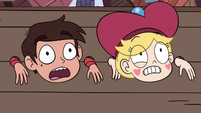 S4E2 Star and Marco looking frightened