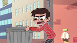 S2E14 Marco Diaz picks up a trash can lid