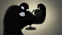 Then, he turns it off to torture Marco