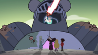 S4E35 Mina Loveberry brandishes Solarian Sword