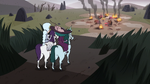 S3E36 Moon and Eclipsa find destroyed village
