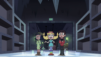 S4E11 Star and friends in front of storeroom exit