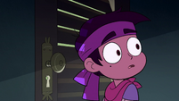 S2E1 Marco looking behind him