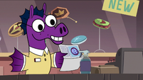 S3E12 Seahorse offering a pamphlet