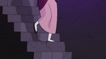 S4E23 Eclipsa going down flight of stairs