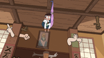 S1E5 Monster arm and Marco hanging from ceiling