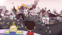 S3E4 River and Marco see the villagers in the panic