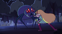 S2E27 Star Butterfly faces the giant spider