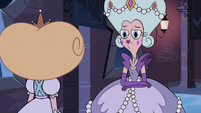 S2E40 Queen Moon looking at Star Butterfly