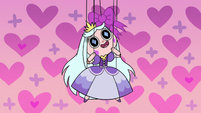 S2E40 Princess Moon puppet with a pink bow