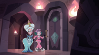 S3E28 Moon and Eclipsa walk through the corridor