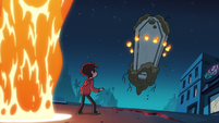 S2E19 Marco Diaz looking up at the risen coffin