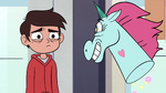 S2E24 Marco Diaz disturbed by Pony Head's grin
