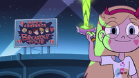 S2E39 Star Butterfly fires green energy into the air