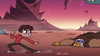 S3E22 Marco kicks Talon Raventalon to the ground